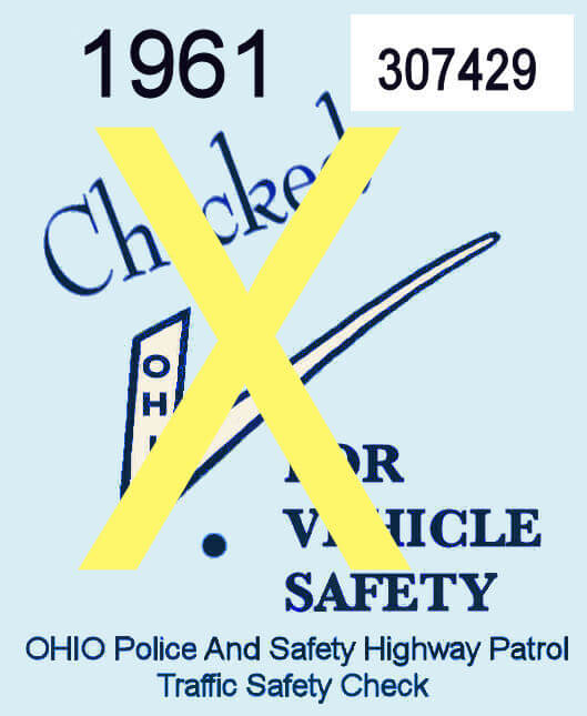 (image for) 1961 Ohio Safety Inspection Sticker